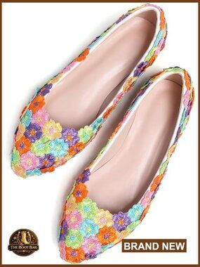 Women's Pointed Toe Ballet Flats Comfortable Slip-Ons Loafers Work Shoes